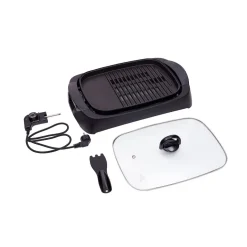 Grill elektryczny Adler AD 6610, 3000 W, ze szklaną pokrywą