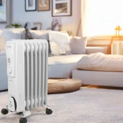 Grzejnik olejowy Emerio HO-124421, 1500 W, biały