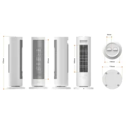Grzejnik Xiaomi Fan Heater, 2000 W, biały