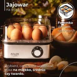 Jajowar Adler AD 4486, na 8 jajek