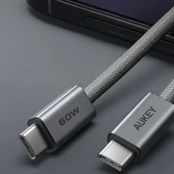 Kabel USB-C-USB-C Aukey CB-DCC062, 60 W, 1,8 m