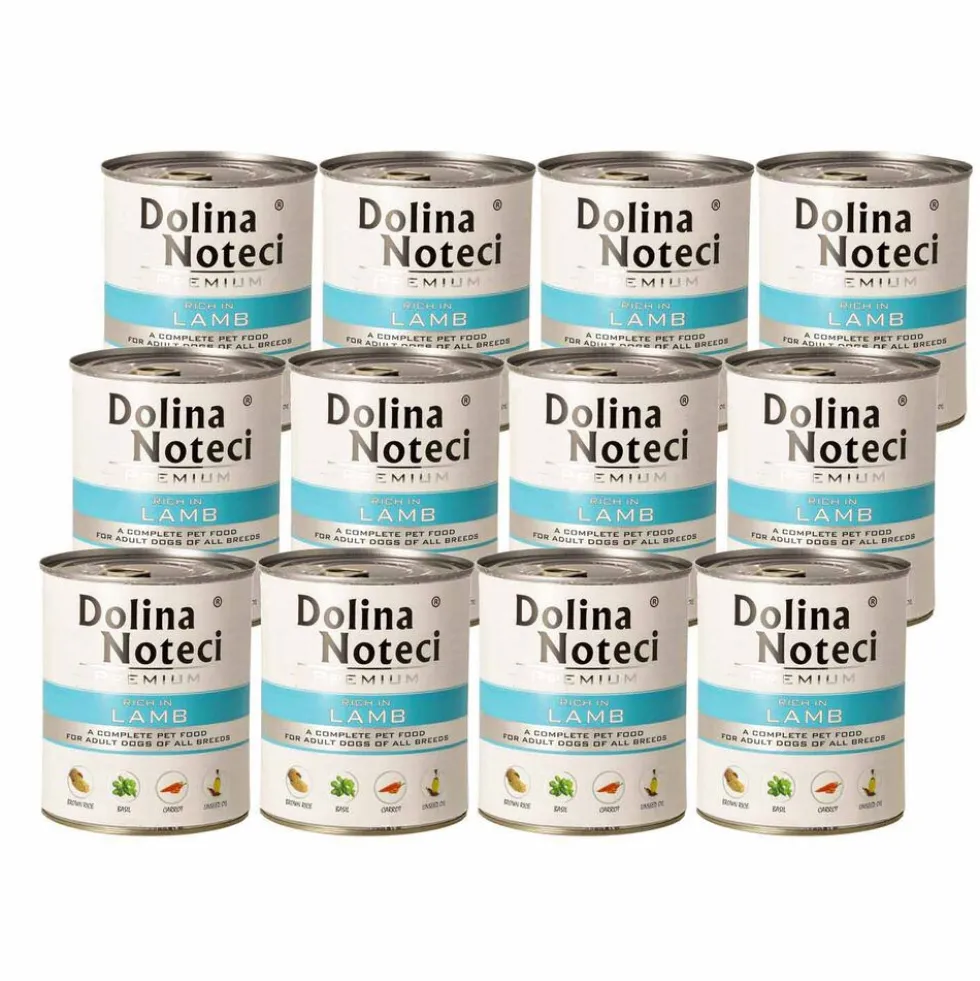 Karma dla psa Dolina Noteci, z jagnięciną, mokra, 12 x 800 g