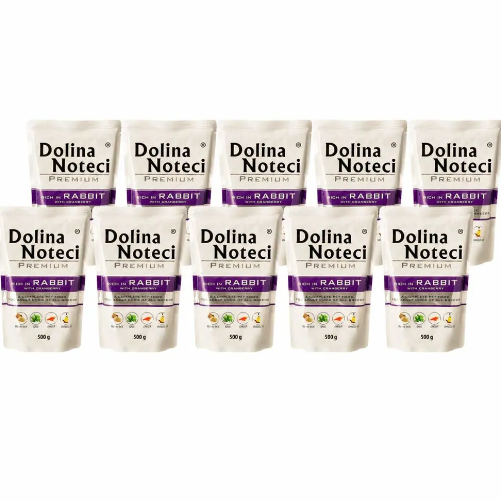 Karma dla psa Dolina Noteci, z królikiem, mokra, 10 x 500 g