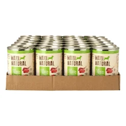 Karma dla psa Maxi Natural, jeleń i wołowina z żurawiną, mokra, 24 x 400 g