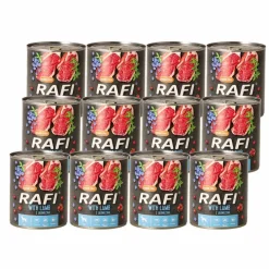 Karma dla psa Rafi, z jagnięciną, borówką i żurawiną, mokra, 12 x 800 g