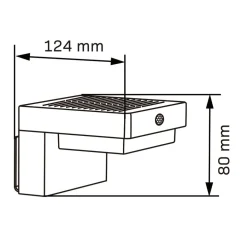 Kinkiet solarny LED Sanico Goldlux Mali, czujnik PIR, 4000K