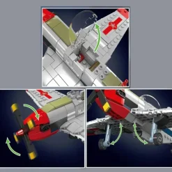 Klocki Mould King 24068 P-51D Mustang, 396 elementów