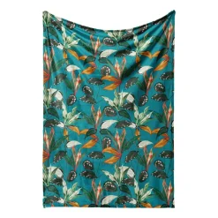 Koc Domarex Botanic Tropic, 130 x 170 cm, zielony