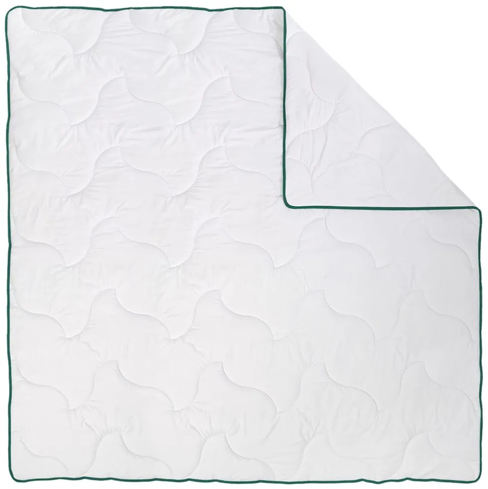 Kołdra 200 x 200 cm Aloe Vera, biała