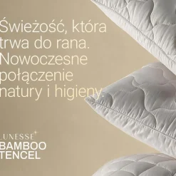 Kołdra 220 x 200 cm Lunesse Bamboo Tencel, biała
