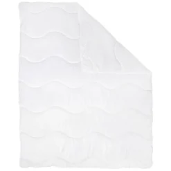 Kołdra 160 x 200 cm Sandby, biała mikrofibra