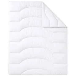 Kołdra 160 x 200 cm Wendre Cotton Percale, biała