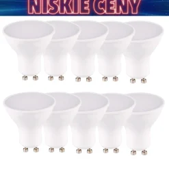Komplet 10 żarówek LED Sanico Goldlux, GU10, 4,9 W, barwa neutralna