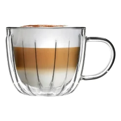 Komplet 2 filiżanek termicznych Vialli Design Tulip, 250 ml, z podwójną ścianką