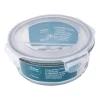 Komplet 2 szklanych pojemników Altom Design, 950 ml, 2 komory, okrągłe
