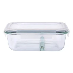 Komplet 2 szklanych pojemników Altom Design, 650 ml, 2 komory, prostokątne