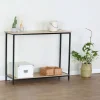 Konsola loft 106 x 35 x 81 cm OTE, 2 półki, melamina