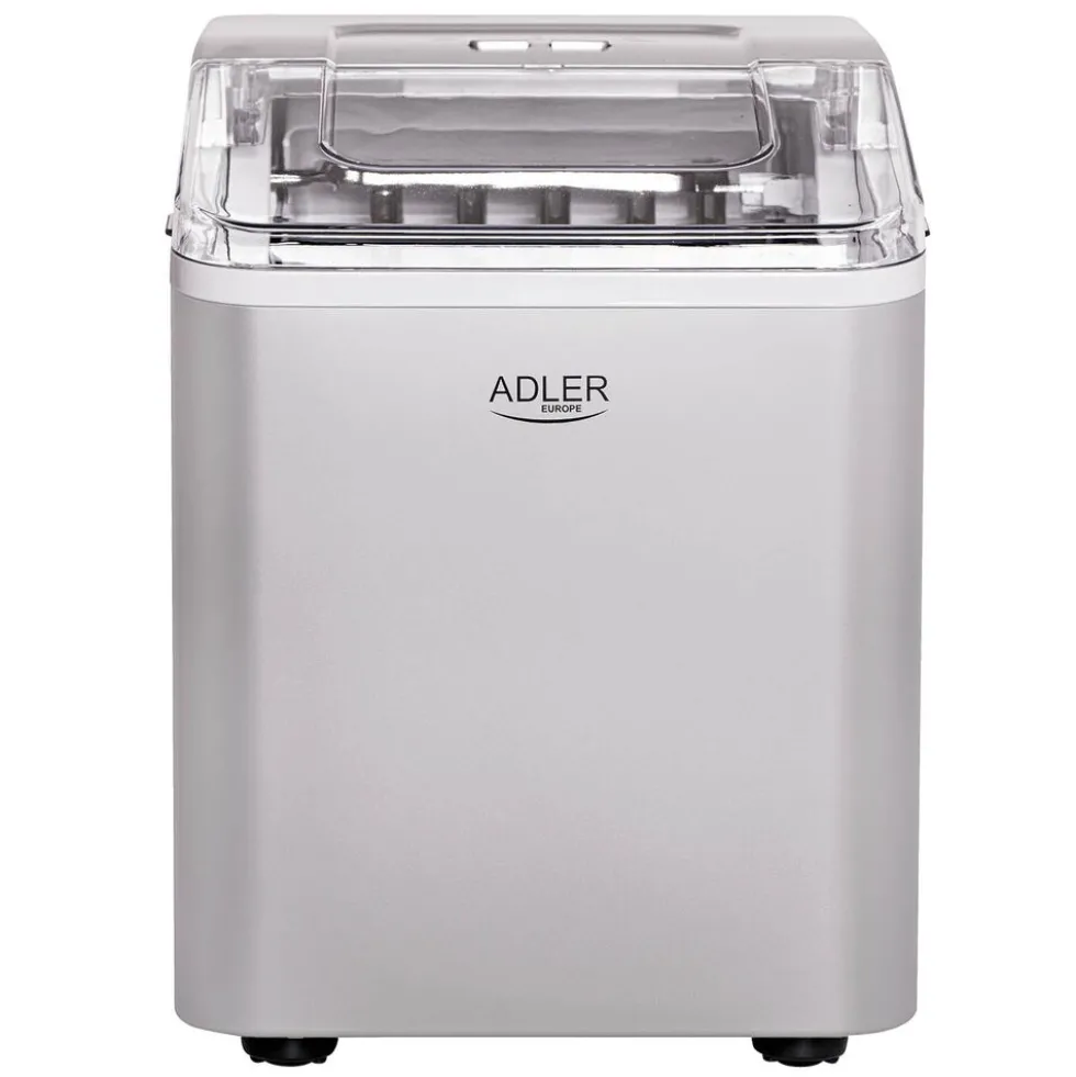 Kostkarka do lodu Adler AD 8086, 12 kg/24 h, srebrna