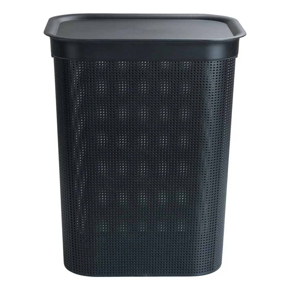 Kosz na pranie Brisen Rotho, 50 L, czarny