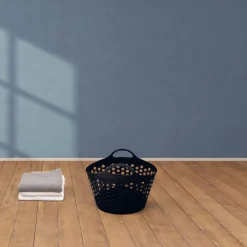 Kosz na pranie Casa Si Flexi S, 30 l, czarny