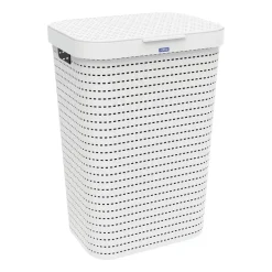 Kosz na pranie Country Rotho, 55 L, biały