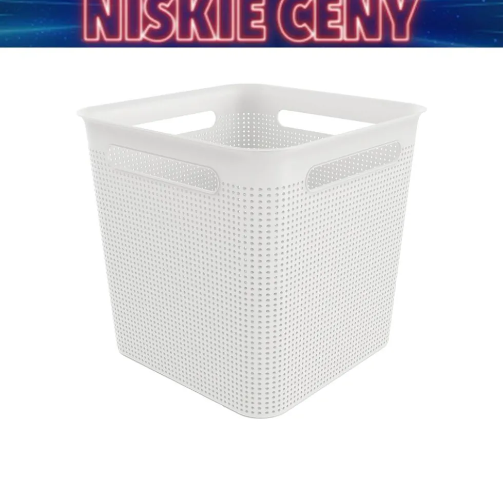 Koszyk Rotho Brisen, 18 L, biały