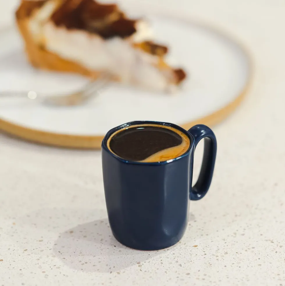 Kubki ceramiczne do espresso Vialli Design Fuori, 80 ml, 2 sztuki, granatowe