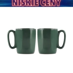 Kubki ceramiczne do espresso Vialli Design Fuori, 80 ml, 2 sztuki, zielone