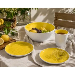 Kubki ceramiczne Florina Arancini, 4 sztuki, 400 ml, żółte