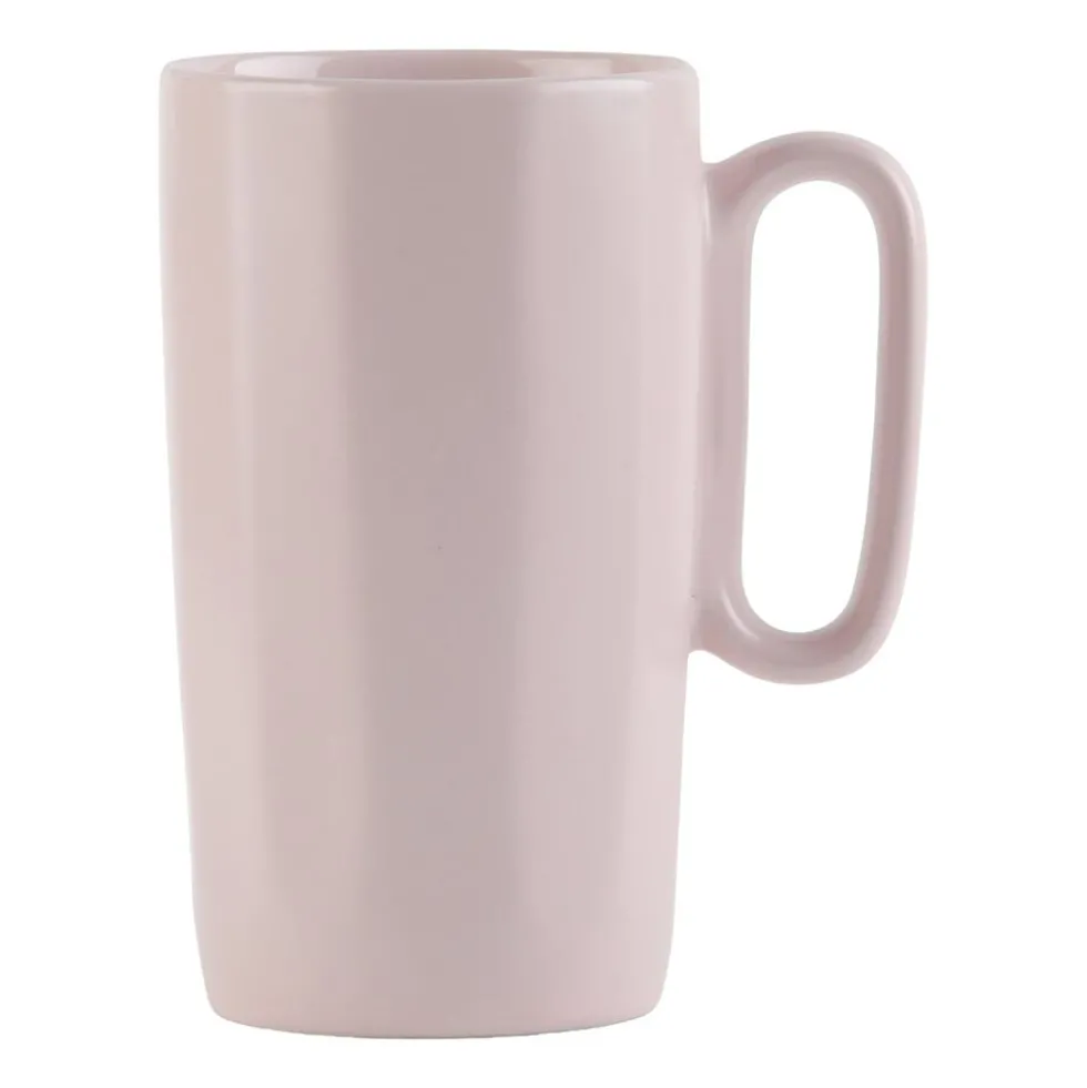 Kubki ceramiczne z uchem Vialli Design Fuori, 330 ml, 2 sztuki, różowe