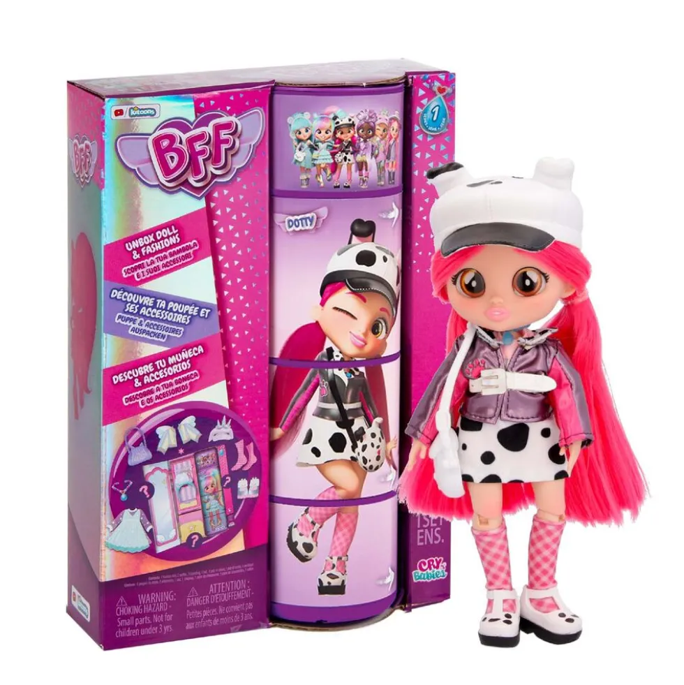 Lalka Cry Babies BFF, Dotty, z akcesoriami