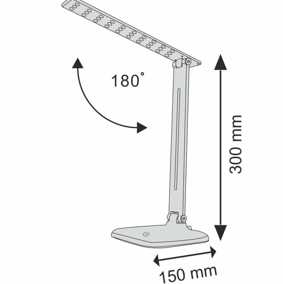 Lampa biurkowa Sanico Goldlux Jowi LED, 4000K, czarna