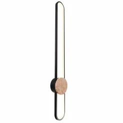 Lampa ścienna LED Sanico Goldlux Florentyna, 24 W, 4000K, trawertyn, czarna