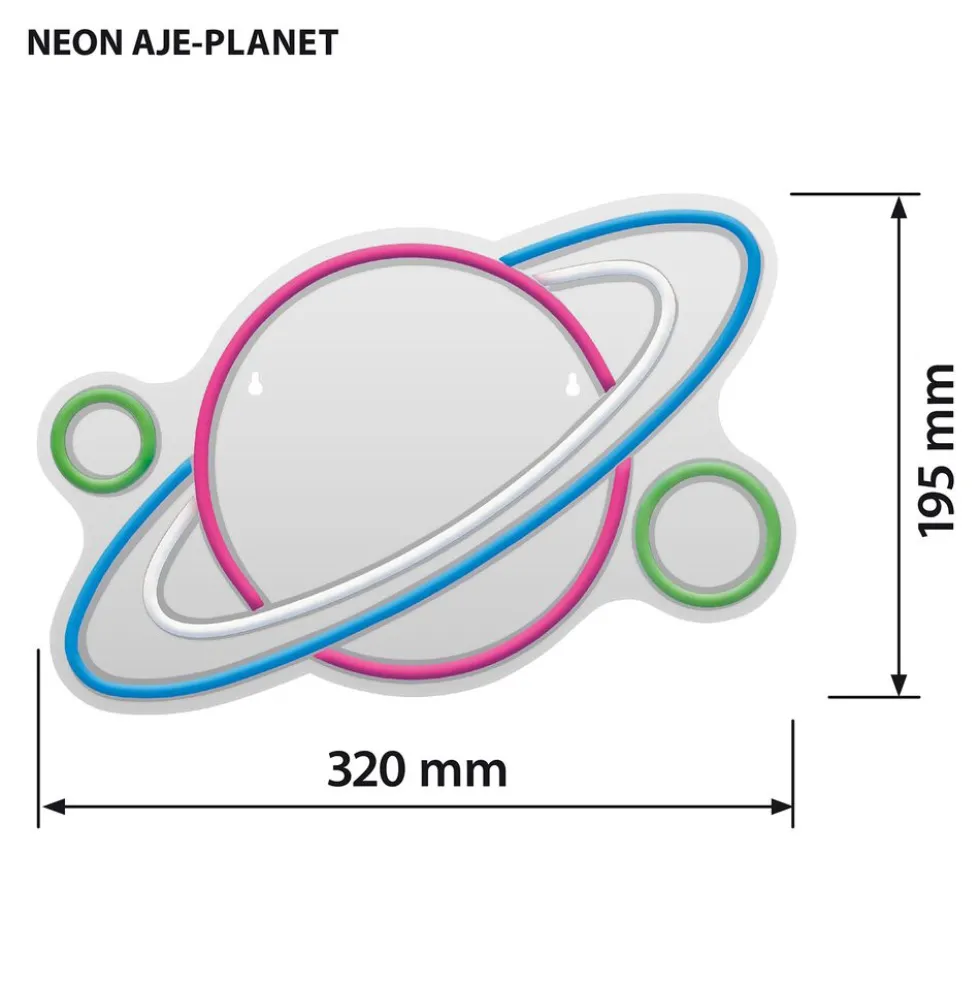 Lampa dekoracyjna LED ActiveJet Neon Planet