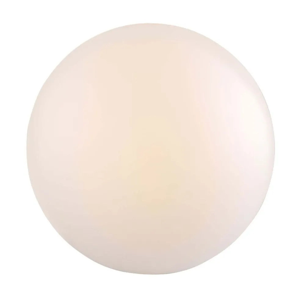 Lampa ogrodowa 30 cm, kula, E27, biała