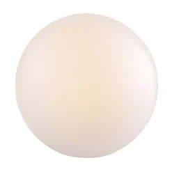 Lampa ogrodowa 40 cm, kula, E27, biała