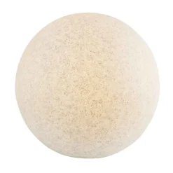 Lampa ogrodowa 40 cm, kula, E27, szara