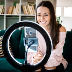 Lampa pierścieniowa LED Sanico Goldlux, do selfie, 26 cm, USB