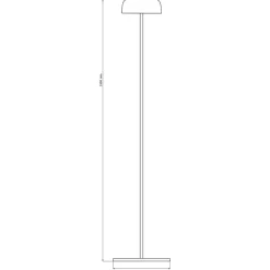 Lampa podłogowa LED Sanico Goldlux Tryoplis, USB-C, czarna