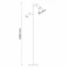 Lampa podłogowa LED Sanico Goldlux Berg, 3000K, czarna