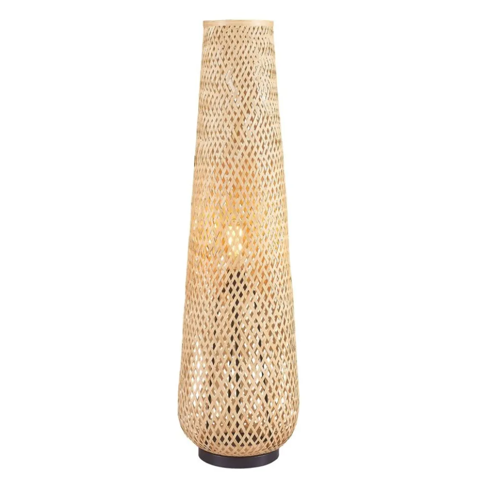 Lampa podłogowa Sanico Goldlux Zanzibar Natural, 28 x 98 cm