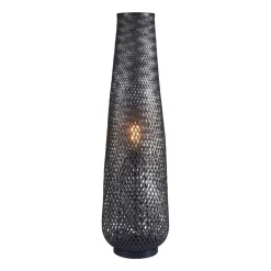 Lampa podłogowa Sanico Goldlux Zanzibar Black, 28 x 98 cm