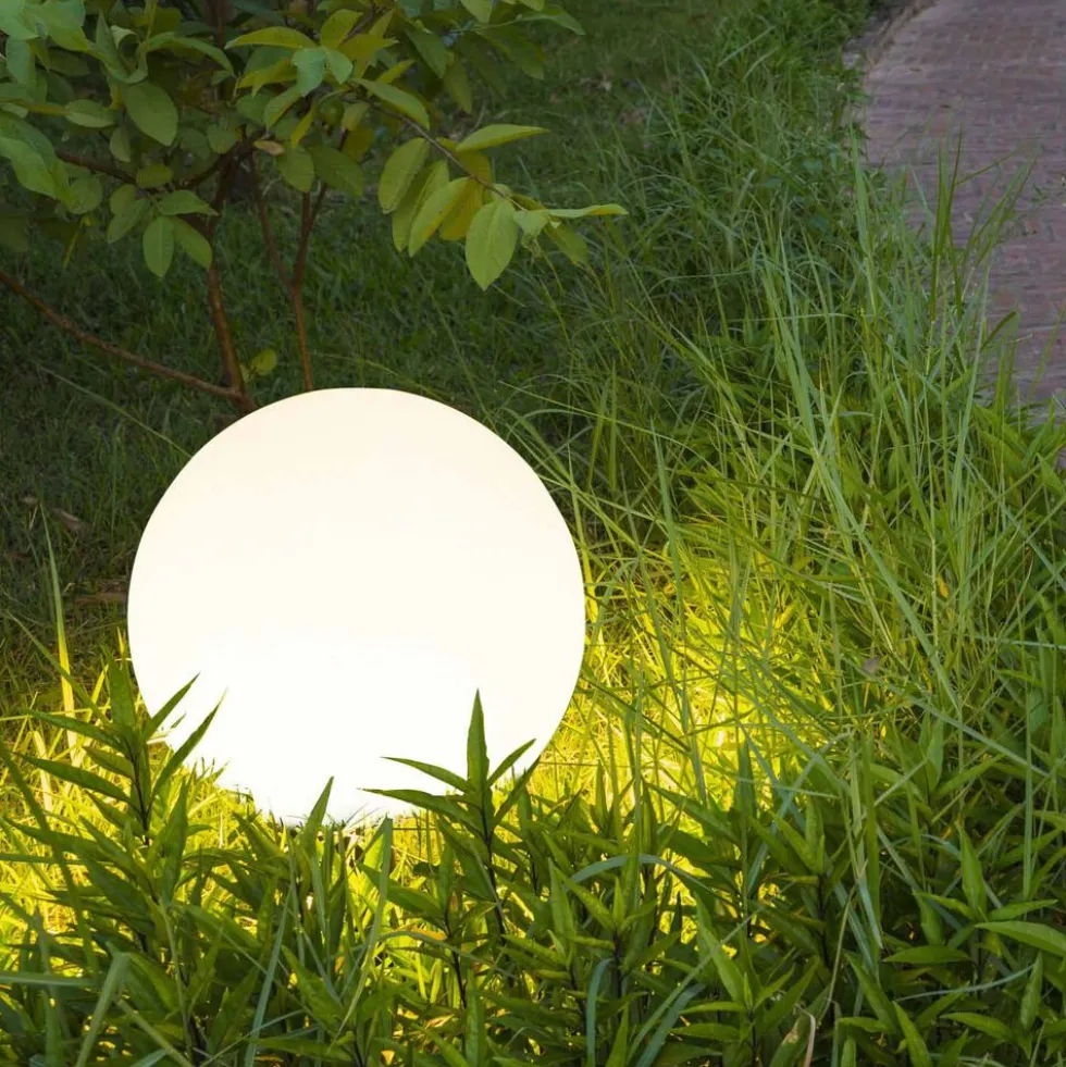Lampa solarna 50 cm Sanico Goldlux, kula, 4000K, biała