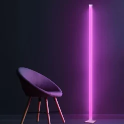 Lampa stojąca LED Sanico Goldlux Magical RGB, czujnik głosu, z pilotem