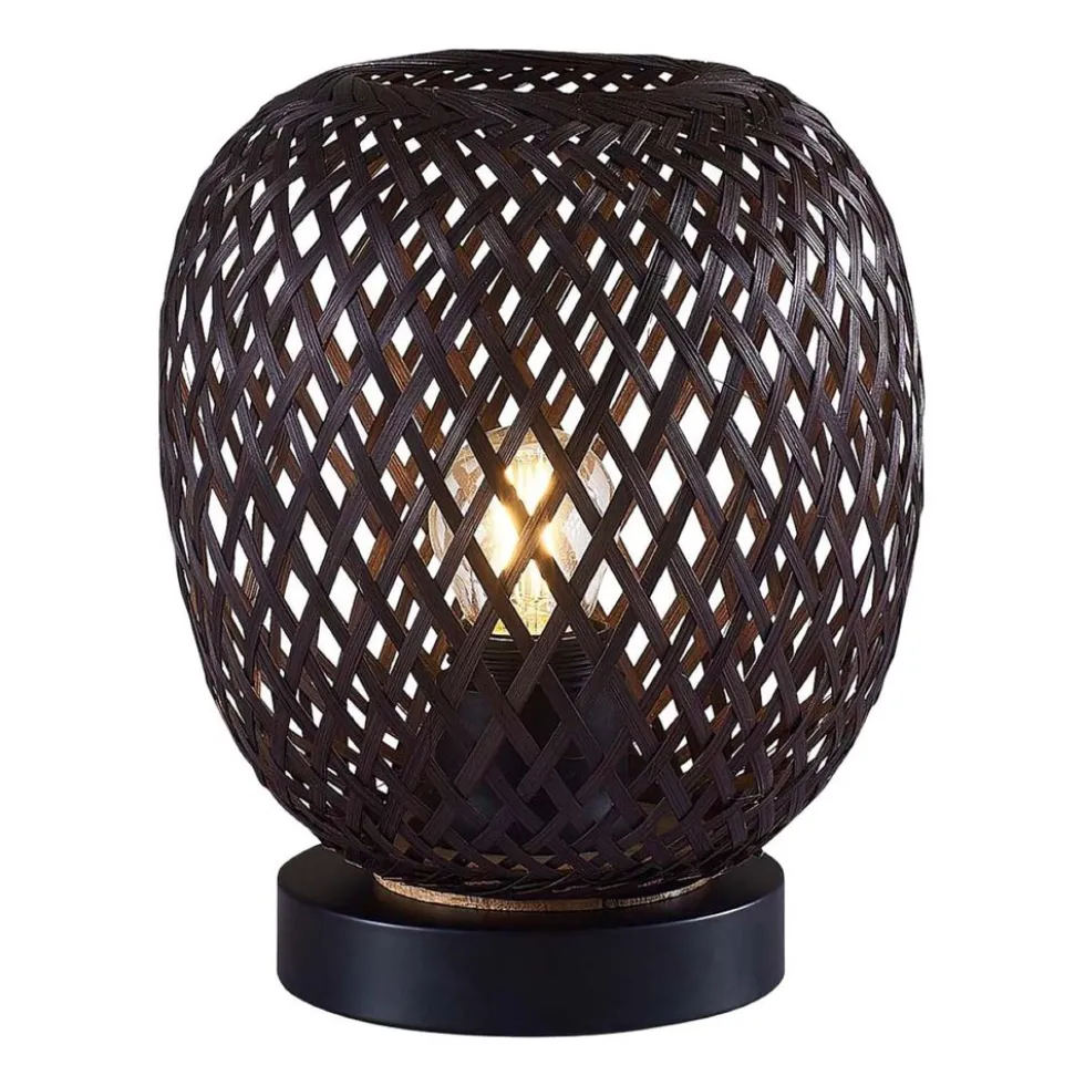 Lampa stołowa Sanico Goldlux Zanzibar Black, 18 x 21 cm, E27