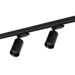 Lampa sufitowa Milagro Pipe Track 4 x GU10, na szynie, 1,5 m, czarna