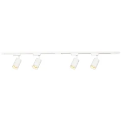Lampa sufitowa Milagro Pipe Track 4 x GU10, na szynie, 1,5 m, biały