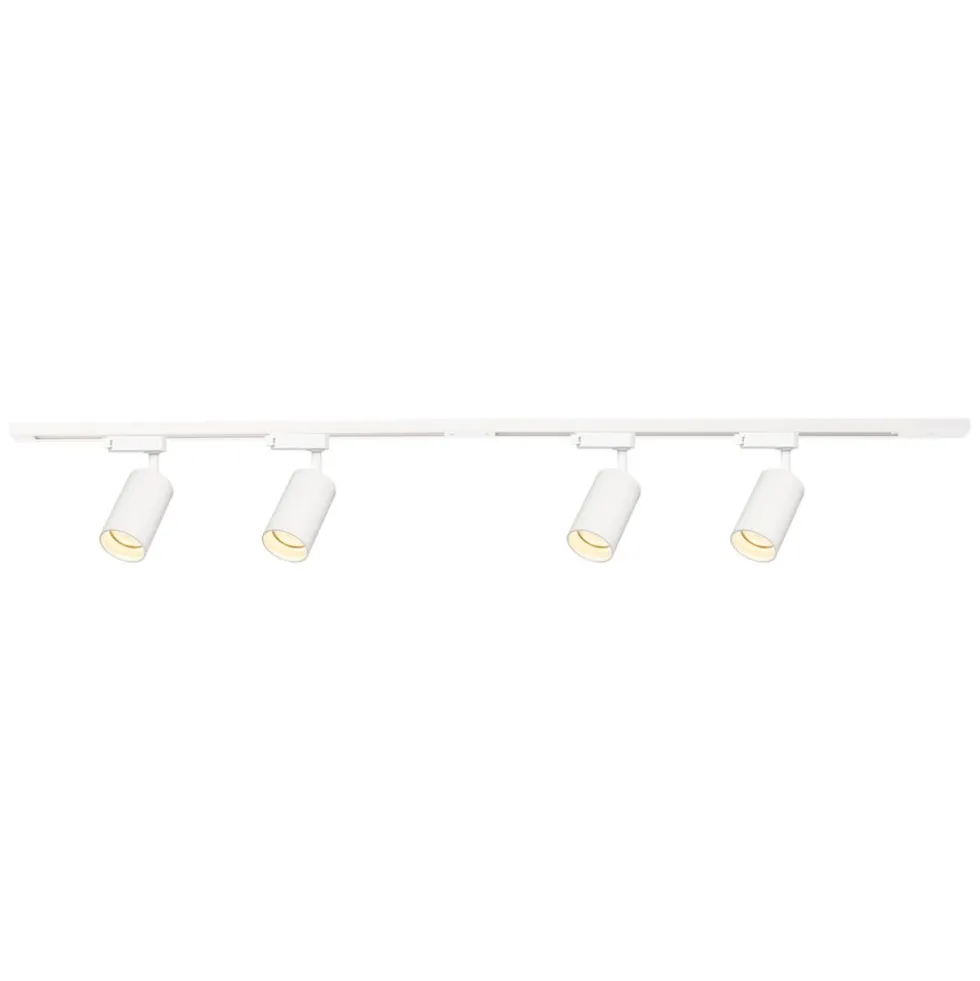 Lampa sufitowa Milagro Pipe Track 4 x GU10, na szynie, 1,5 m, biały