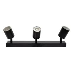 Lampa sufitowa podłużna LED Lethe, 3 punkty świetlne, 345 lm, czarna