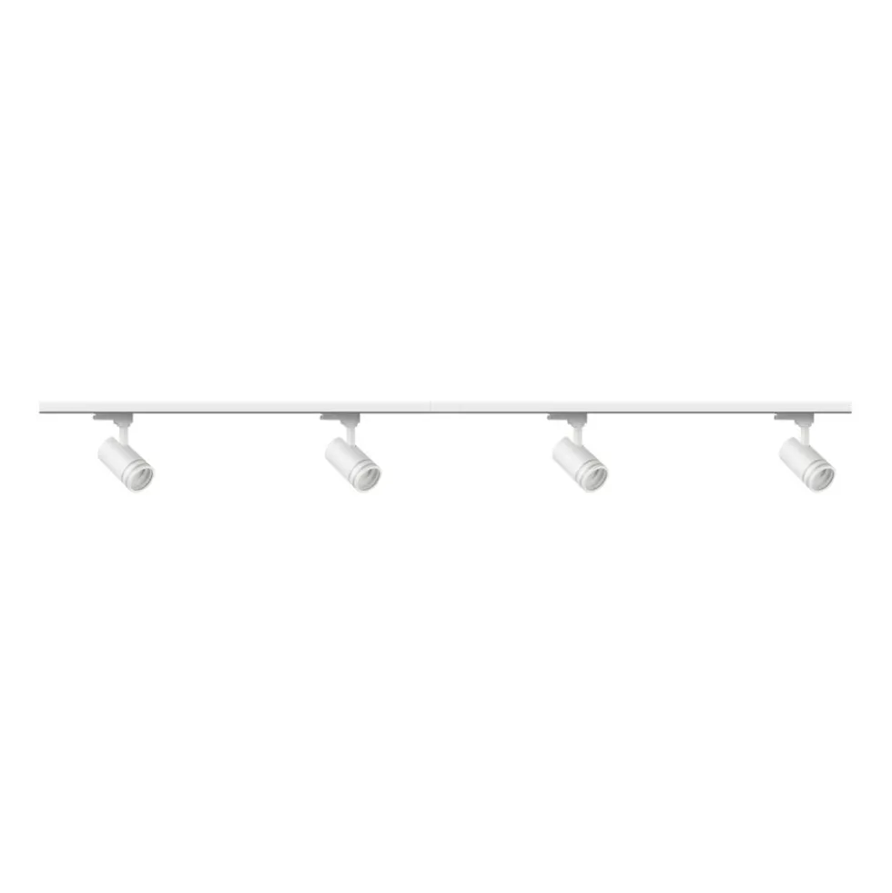 Lampa sufitowa Sanico Goldlux Milano 4 x GU10, na szynie, 2 x 1 m, biała